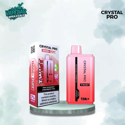 Crystal Pro Twist 15000 Puffs Prefilled Vape Kit - Box of 5
