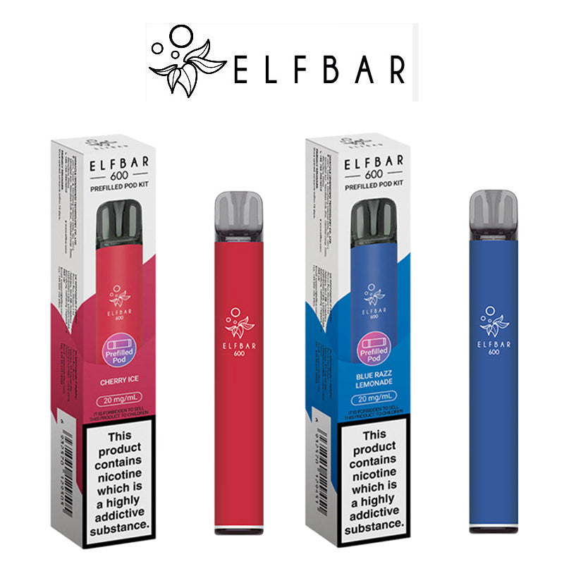 Elf Bar 600 Prefilled Pods kit Box of 10 at VapeBar