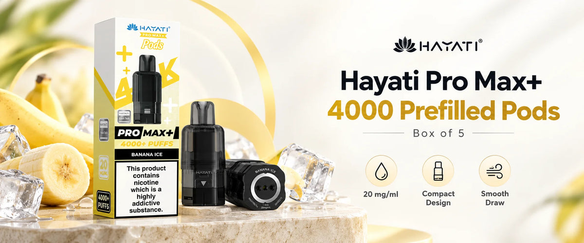 Hayati Pro Max+ 4000 Prefilled Pods Box of 5