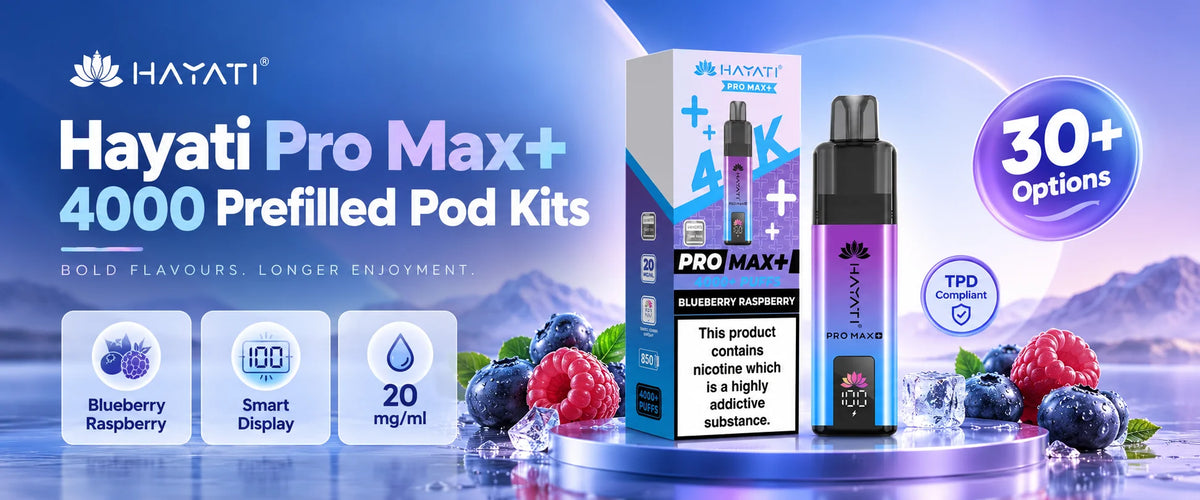 Hayati Pro Max+ 4000 Prefilled Pod Kit Box of 5