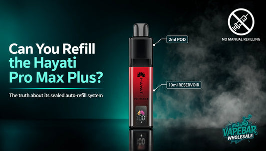 Can you refill the hayati pro max plus?