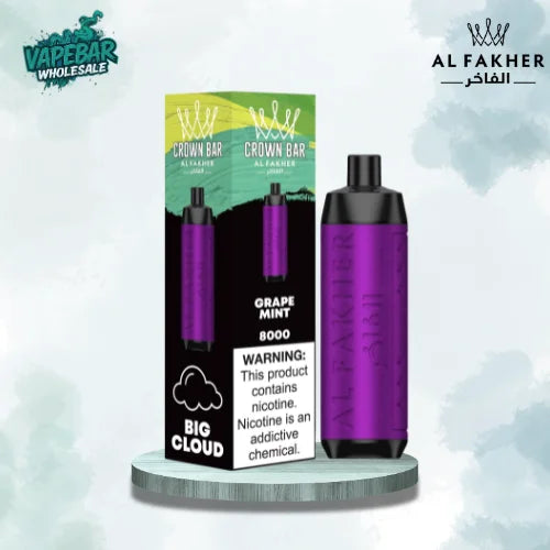 Al Fakher Crown Bar 8000 Puffs Prefilled Vape Kit - Box of 10
