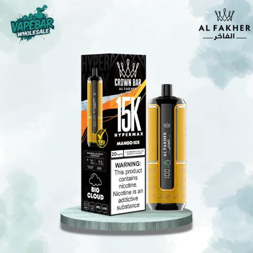 Al Fakher Crown Bar Hypermax 15k Puffs Prefilled Vape - Box of 5
