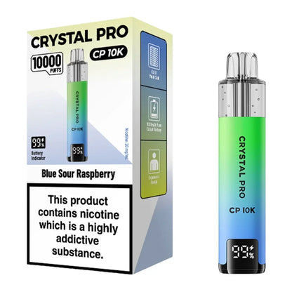 Crystal Pro 10000 Puffs box of 5 | Self-refilling Vape