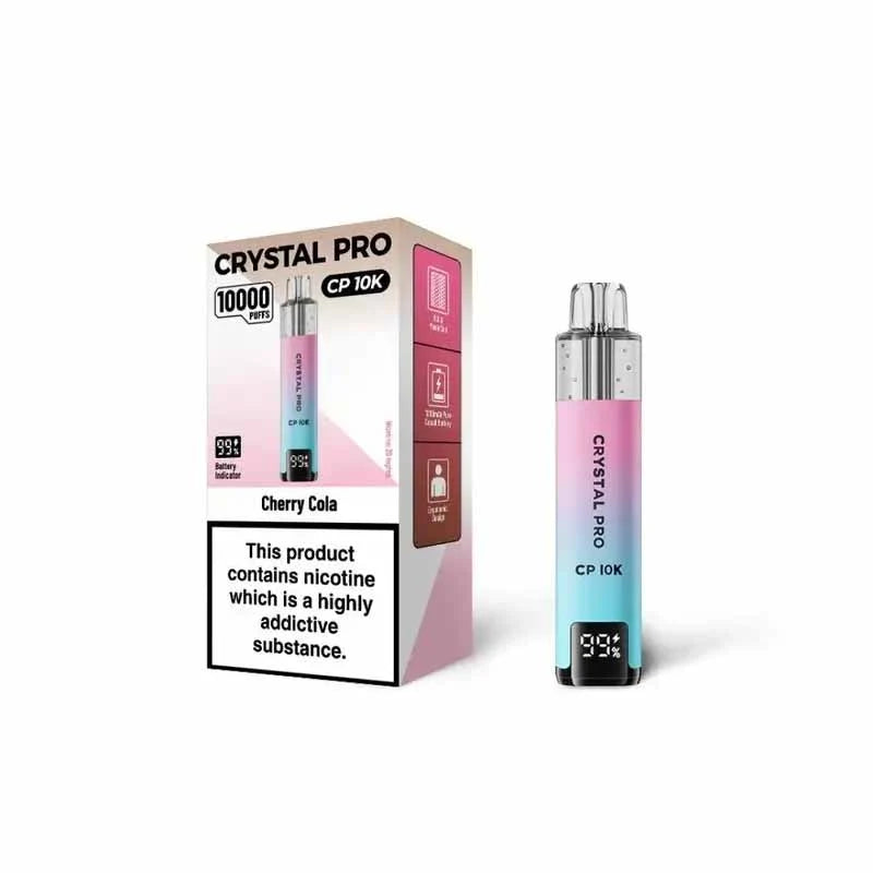 Crystal Pro 10000 Puffs box of 5 | Self-refilling Vape