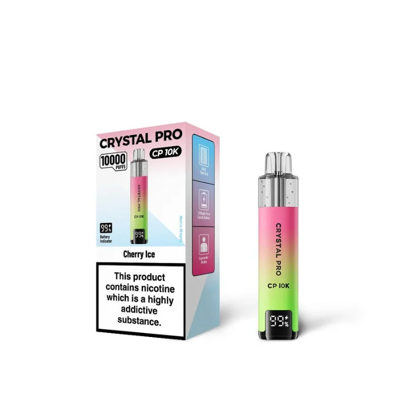 Crystal Pro 10000 Puffs box of 5 | Self-refilling Vape