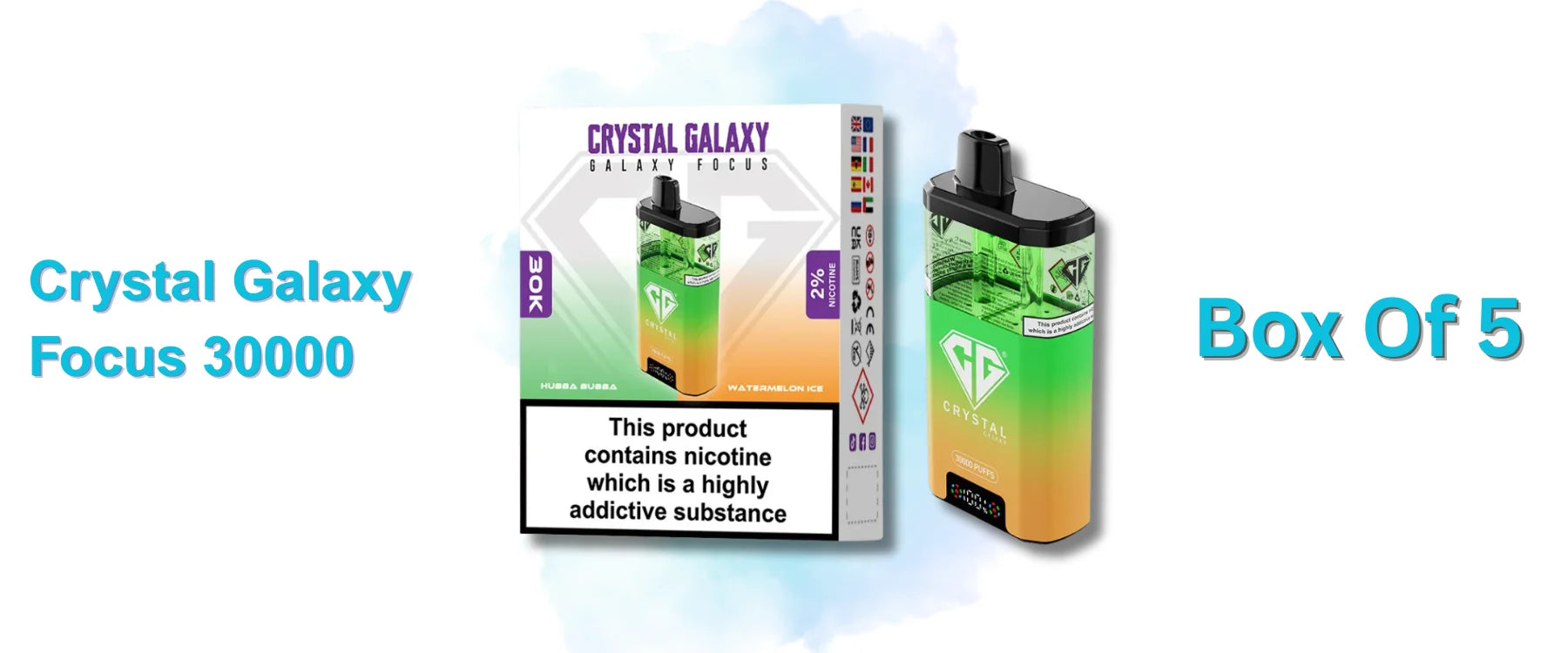 Crystal Galaxy Focus 30000 Box of 5