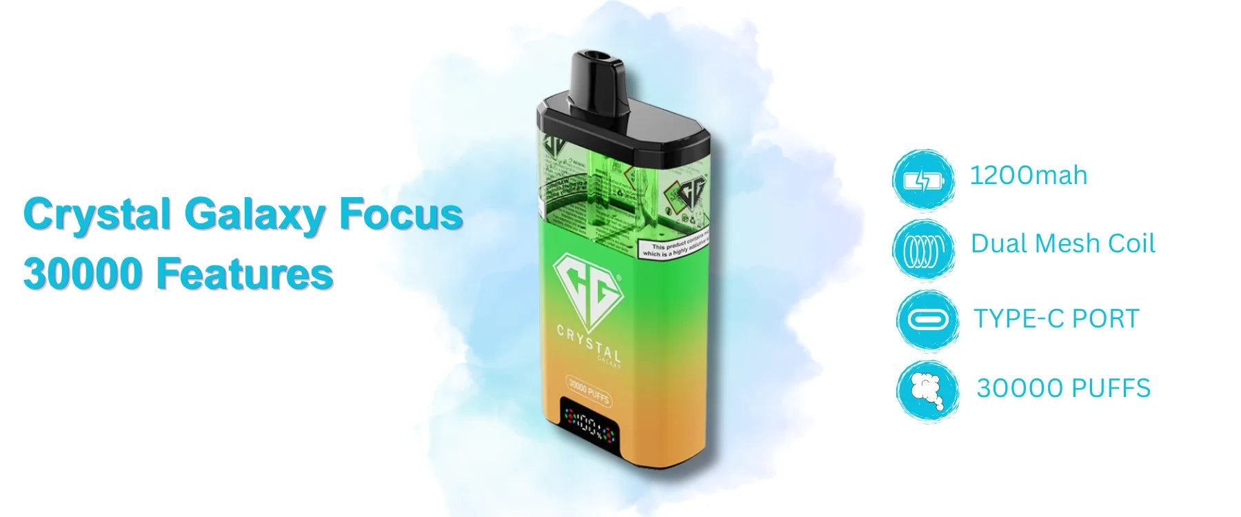 Crystal Galaxy Focus 30000 Box of 5 Features