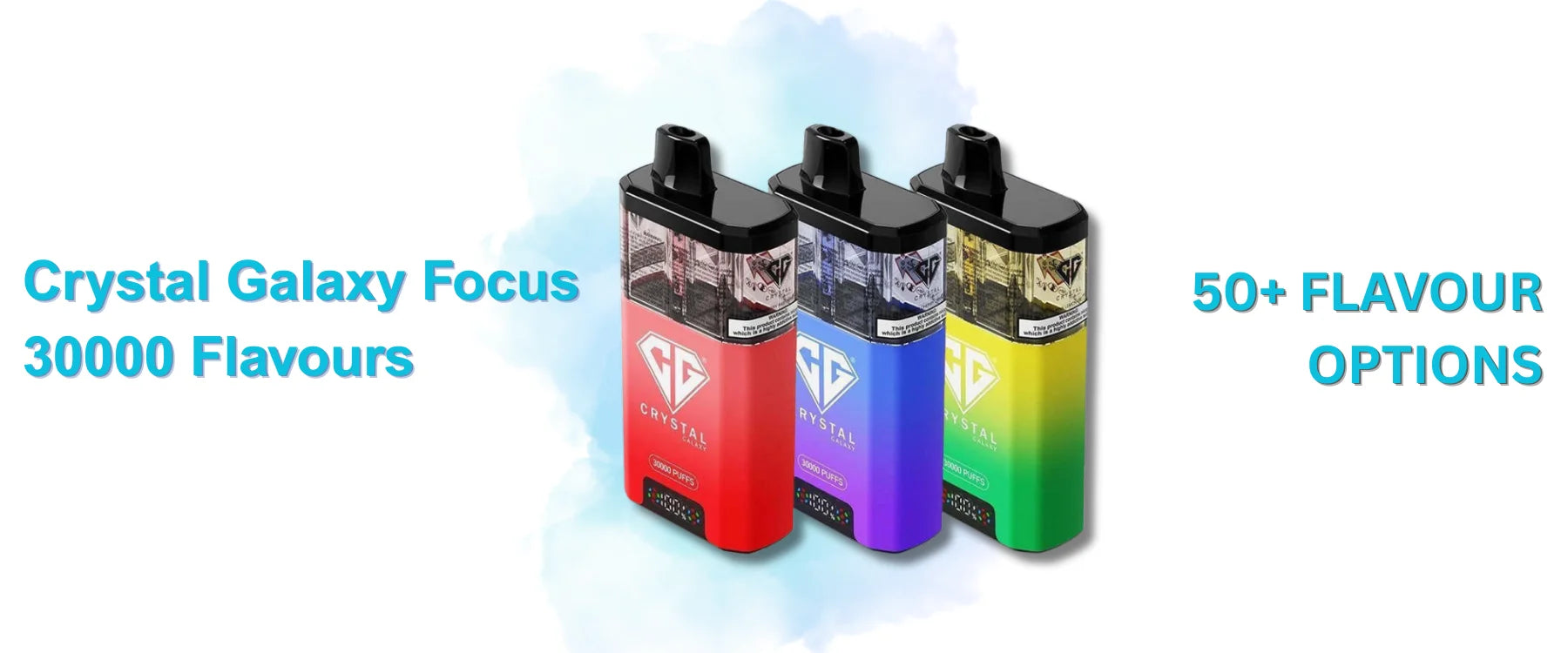 Crystal Galaxy Focus 30000 Box of 5 Flavours