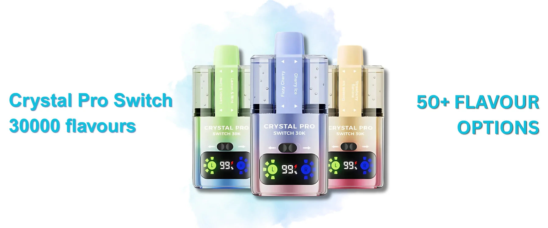 Crystal Pro Switch 30000 Box of 5 Flavours