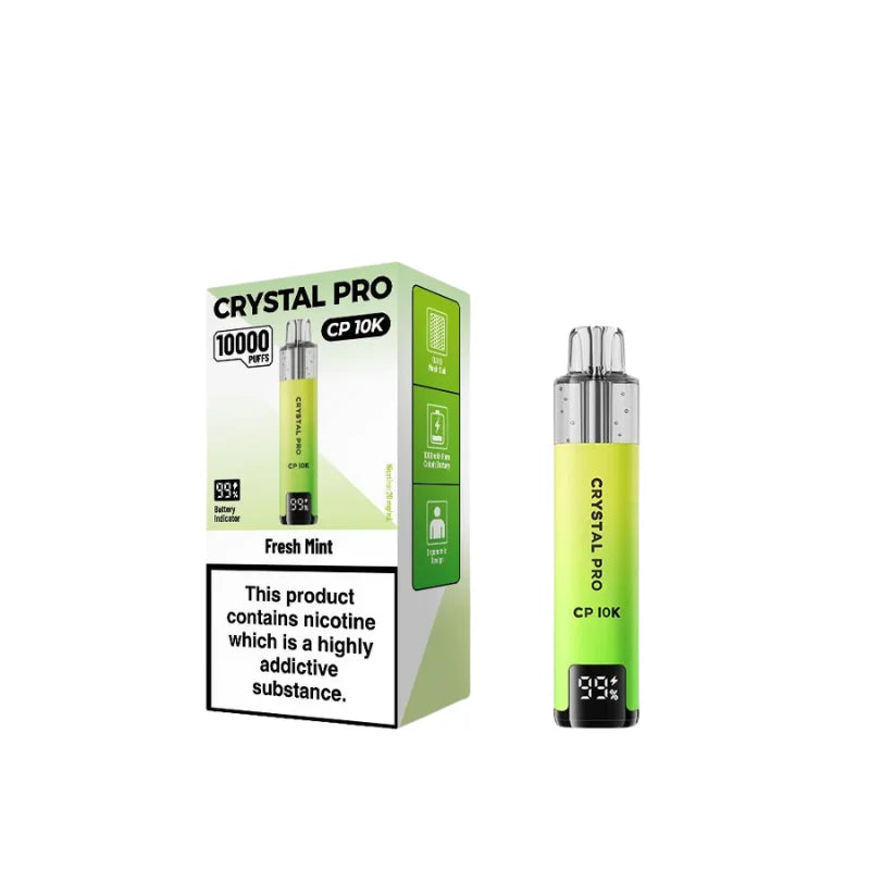 Crystal Pro 10000 Puffs box of 5 | Self-refilling Vape