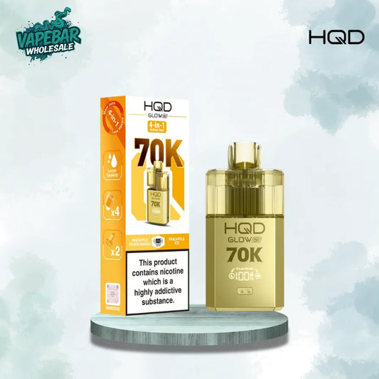 HQD Glow Air 70K Puff Prefilled Pod Vape kit - Box of 5