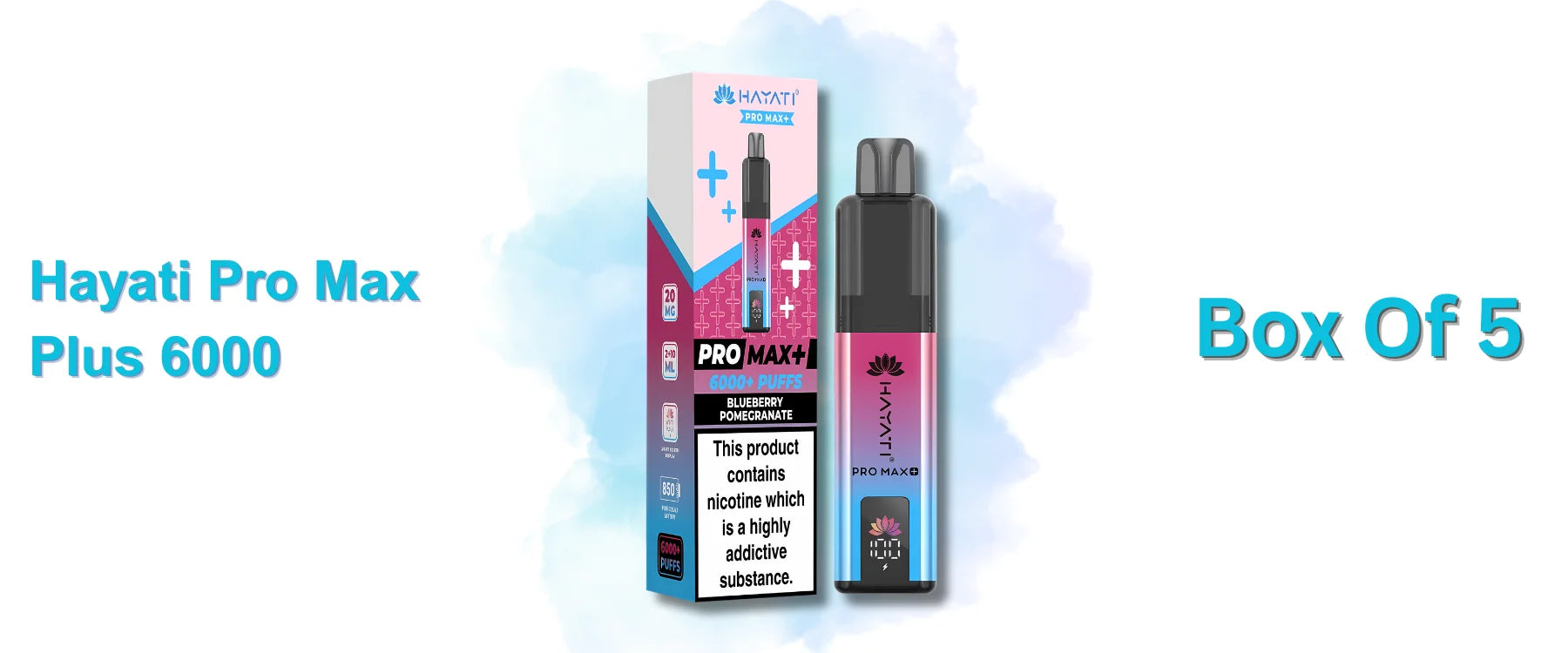 Hayati Pro Max Plus 6000 Box of 5