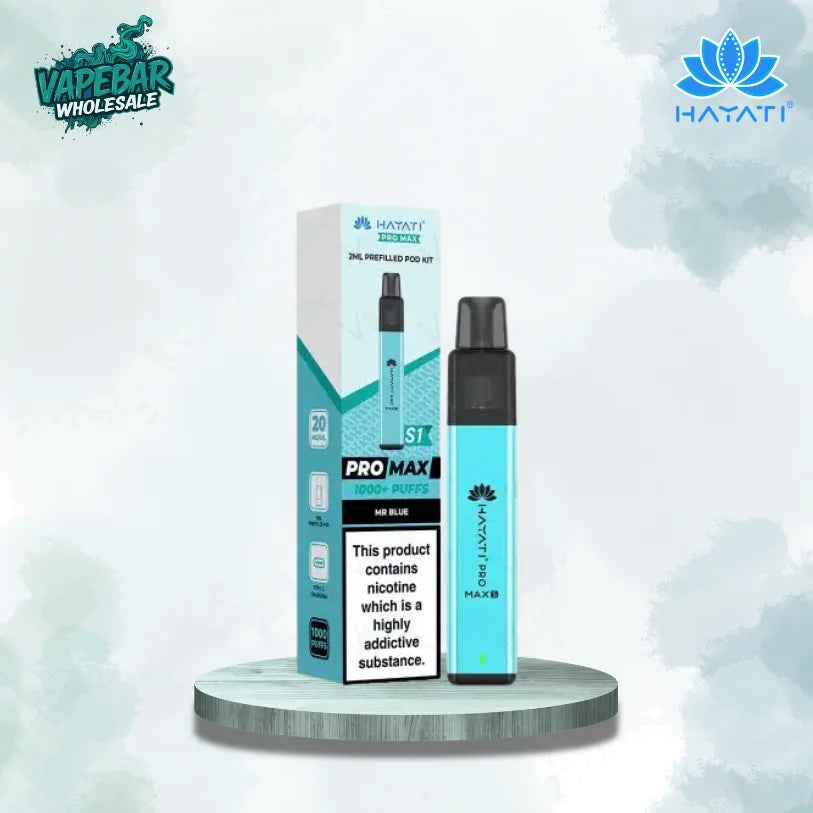Hayati Pro Max S1 1000 Prefilled Vape Pod Kit - Box of 10