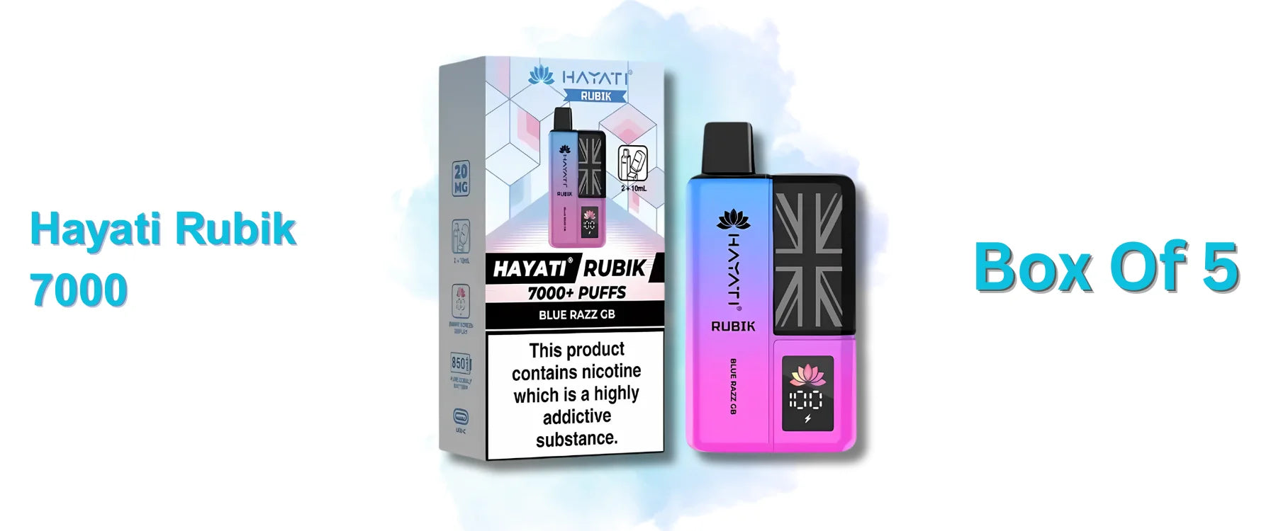Hayati Rubik 7000 Box of 5 | Best Prefilled Pod KIt 28.99 Hayati Rubik 7000 Box of 5 | Best Prefilled Pod KIt 28.99