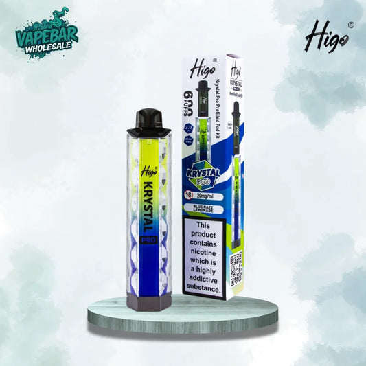 Higo Krystal Pro 600 Puffs Prefilled Pod Kit - Box of 10
