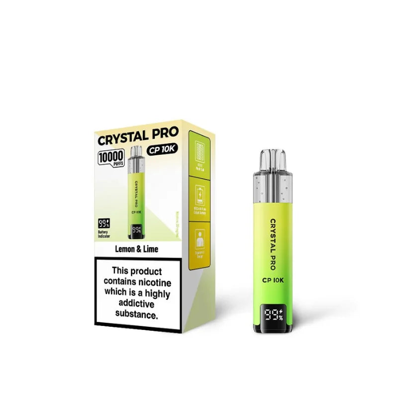 Crystal Pro 10000 Puffs box of 5 | Self-refilling Vape