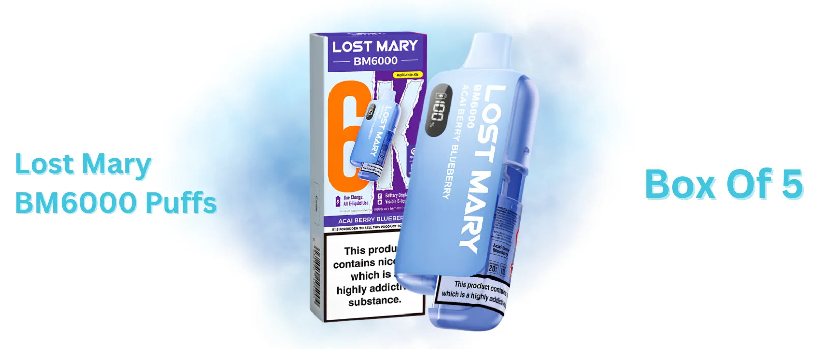 Lost Mary BM6000 Puffs Box of 5
