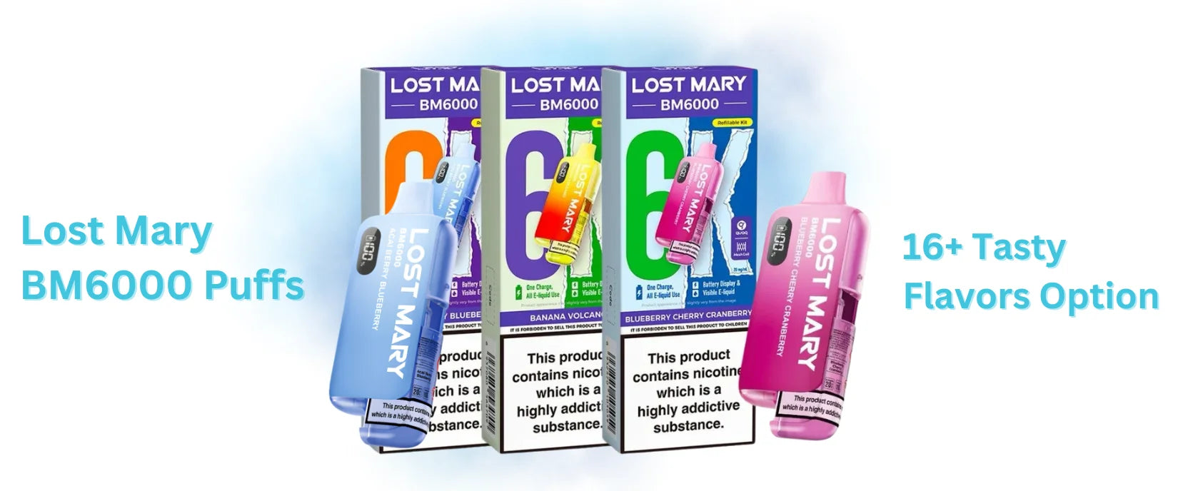 Lost Mary BM6000 Puffs Box of 5