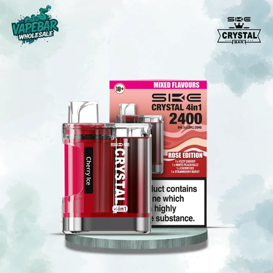 SKE Crystal 4 in 1 2400 Box of 5 – £28.00 | UK Wholesale Pods