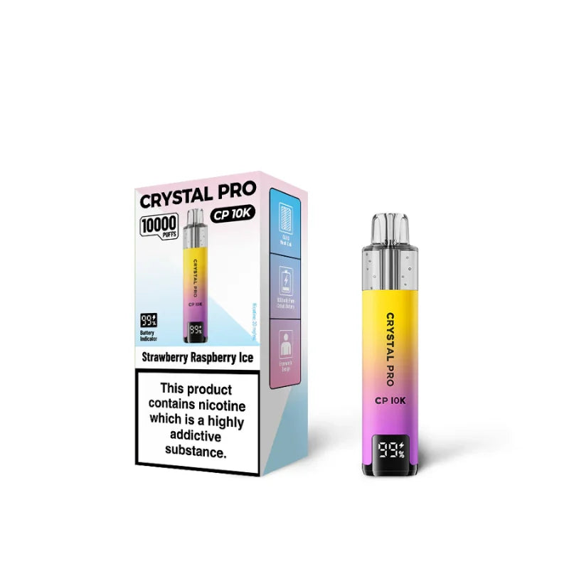 Crystal Pro 10000 Puffs box of 5 | Self-refilling Vape