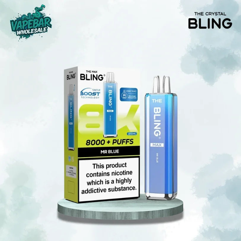 Crystal Bling Max 8000 Prefilled Vape Kit – Pack of 5