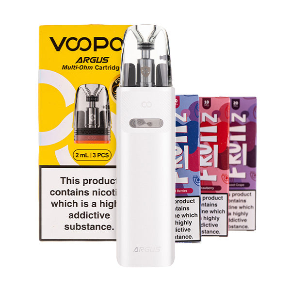VooPoo Argus G4 Mini Pod Kit Bundle - Silver