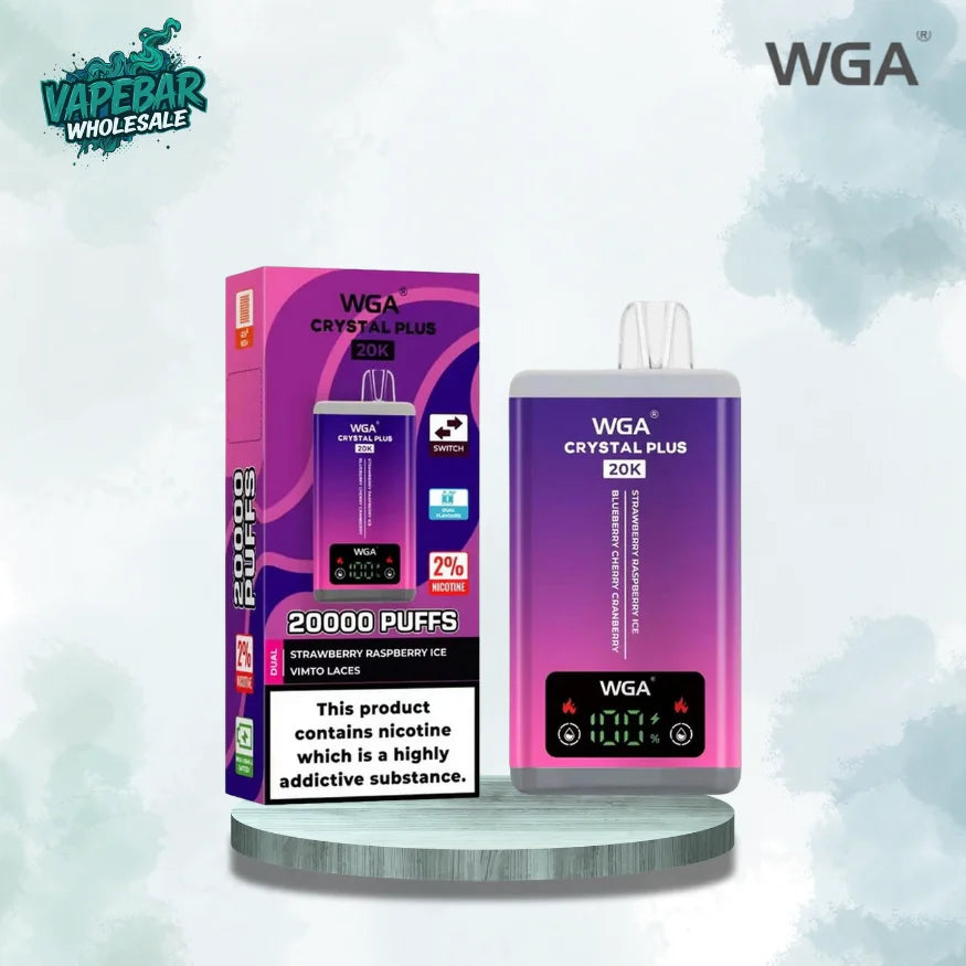 WGA Crystal Plus 20000 Puffs Box of 10 - £29.96