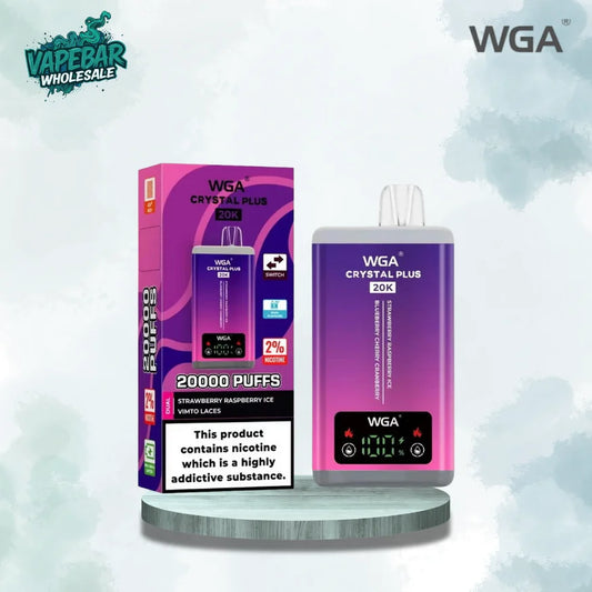 WGA Crystal Plus 20000 Puffs Box of 10 - £29.96