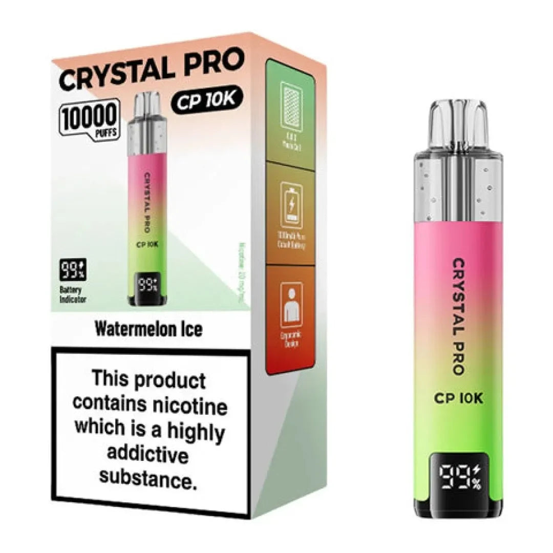 Crystal Pro 10000 Puffs box of 5 | Self-refilling Vape