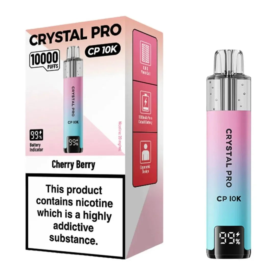 Crystal Pro 10000 Puffs box of 5 | Self-refilling Vape
