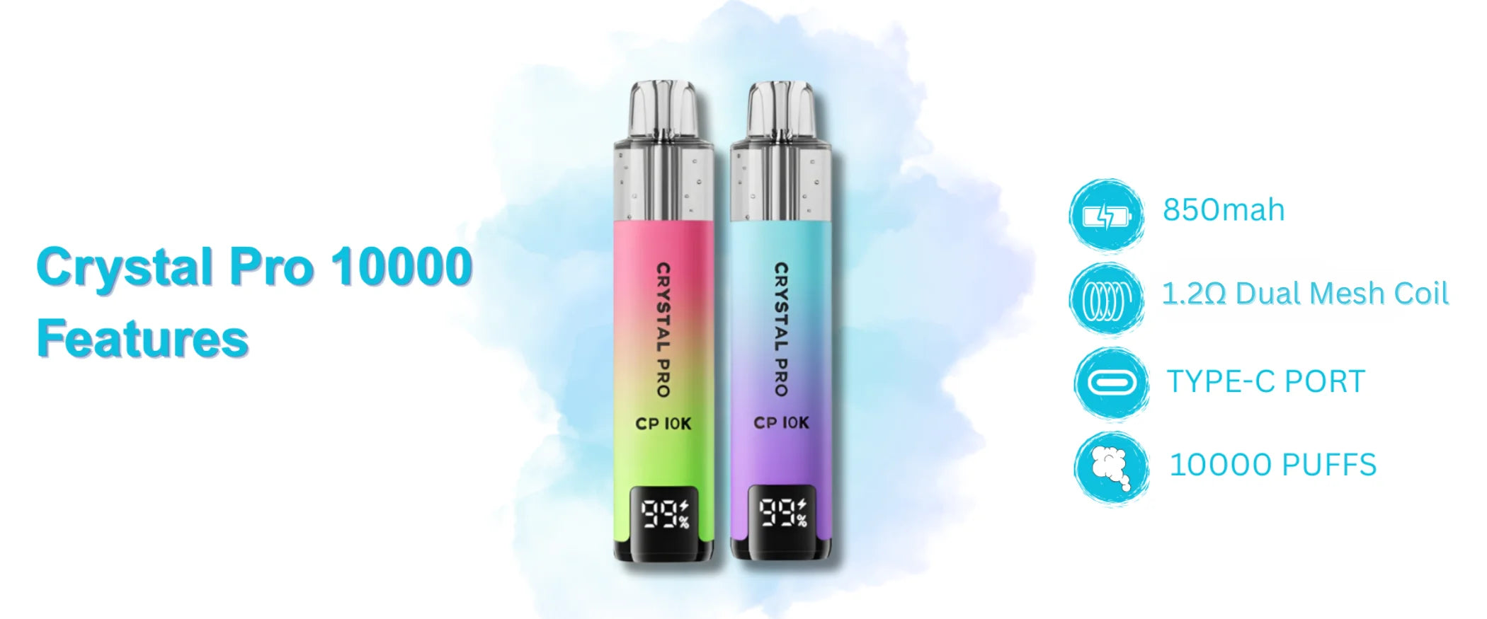 Crystal Pro 10000 Box of 5 Features