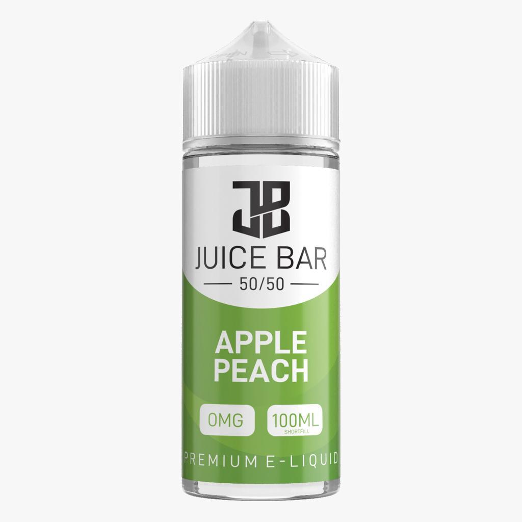 Juice Bar 100ml E liquid Shortfill-Apple Peach-vapeukwholesale