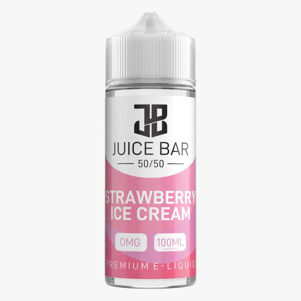 Juice Bar 100ml E liquid Shortfill-Strawberry Ice Cream-vapeukwholesale