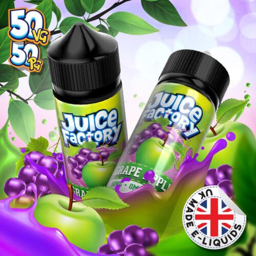 Juice Factory E-Liquid 100ml E-liquids-Grape Apple-vapeukwholesale