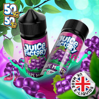 Juice Factory E-Liquid 100ml E-liquids-Grape Menthol-vapeukwholesale