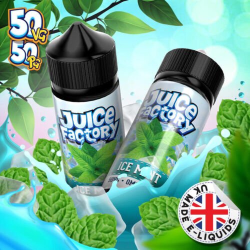 Juice Factory E-Liquid 100ml E-liquids-Ice Mint-vapeukwholesale