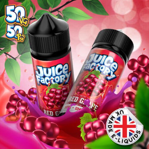 Juice Factory E-Liquid 100ml E-liquids-Red Grape-vapeukwholesale