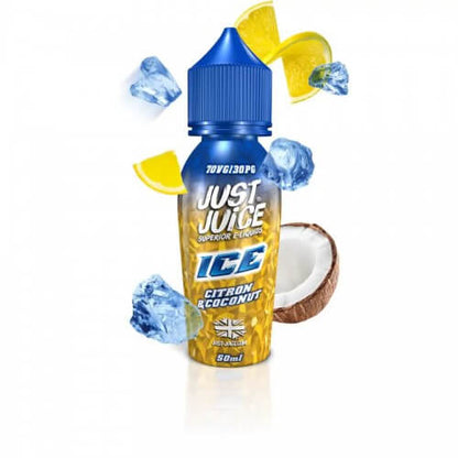 Just Juice Ice Range 50ml Shortfill E-liquids-Citron and Coconut-vapeukwholesale